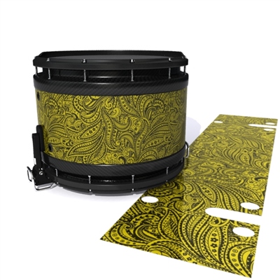 System Blue Professional Series Snare Drum Slip - Gold Paisley (Themed)