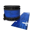 System Blue Professional Series Snare Drum Slip - Lateral Brush Strokes Blue and Black (Blue)