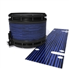 System Blue Professional Series Snare Drum Slip - Lateral Brush Strokes Navy Blue and Black (Blue)