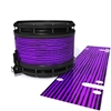 System Blue Professional Series Snare Drum Slip - Lateral Brush Strokes Purple and Black (Purple)