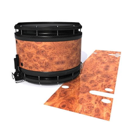 System Blue Professional Series Snare Drum Slip - Macro Ormosia Burl (Neutral)