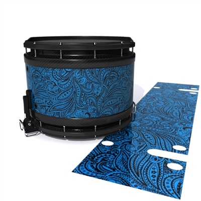 System Blue Professional Series Snare Drum Slip - Navy Blue Paisley (Themed)