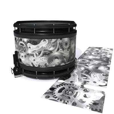System Blue Professional Series Snare Drum Slip - Silver Gears(Themed)
