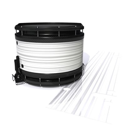 System Blue Professional Series Snare Drum Slip - White Horizon Stripes (Neutral)