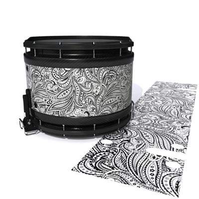 System Blue Professional Series Snare Drum Slip - White Paisley (Themed)