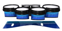 System Blue Professional Series Tenor Drum Slips - Aquatic Blue Fade (Blue)