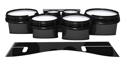 System Blue Professional Series Tenor Drum Slips - - Dark Grey Stain (Neutral)