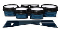 System Blue Professional Series Tenor Drum Slips - Blue Horizon Stripes (Blue)