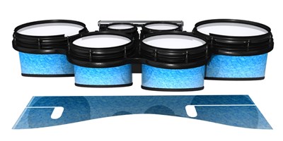 System Blue Professional Series Tenor Drum Slips - Blue Ice (Blue)