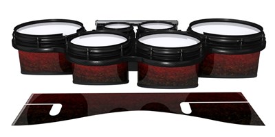 System Blue Professional Series Tenor Drum Slips - Burgundy Rock (Red)