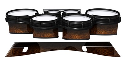 System Blue Professional Series Tenor Drum Slips - Caramel Rosewood (Neutral)
