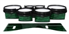 System Blue Professional Series Tenor Drum Slips - Chaos Brush Strokes Green and Black (Green)