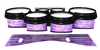 System Blue Professional Series Tenor Drum Slips - Chaos Brush Strokes Purple and White (Purple)