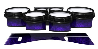 System Blue Professional Series Tenor Drum Slips - Electric Purple Rosewood (Purple)