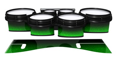 System Blue Professional Series Tenor Drum Slips - Emerald Fade (Green)
