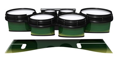 System Blue Professional Series Tenor Drum Slips - Floridian Maple (Green) (Yellow)
