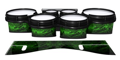 System Blue Professional Series Tenor Drum Slips - Forest GEO Marble Fade (Green)