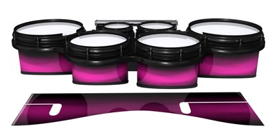 System Blue Professional Series Tenor Drum Slips - Hot Pink Stain Fade (Pink)