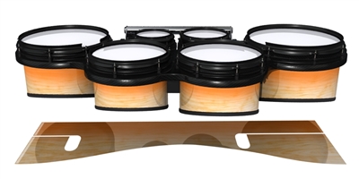 System Blue Professional Series Tenor Drum Slips - Maple Woodgrain Orange Fade (Orange)