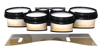 System Blue Professional Series Tenor Drum Slips - Maple Woodgrain White Fade (Neutral)