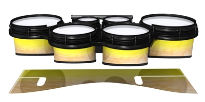 System Blue Professional Series Tenor Drum Slips - Maple Woodgrain Yellow Fade (Yellow)