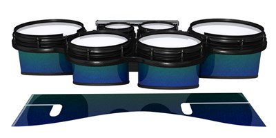 System Blue Professional Series Tenor Drum Slips - Mariana Abyss (Blue) (Green)