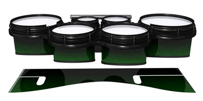 System Blue Professional Series Tenor Drum Slips - Midnight Forest (Green)