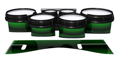 System Blue Professional Series Tenor Drum Slips - Molecular Green Fade (Green)