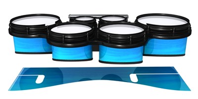 System Blue Professional Series Tenor Drum Slips - Neptune Stain (Blue)