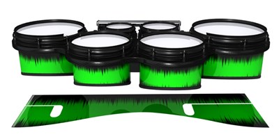 System Blue Professional Series Tenor Drum Slips - Nightbreak (Green)