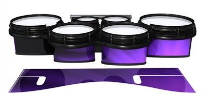 System Blue Professional Series Tenor Drum Slips - Purple Light Rays (Themed)