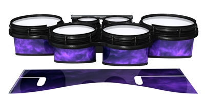 System Blue Professional Series Tenor Drum Slips - Purple Smokey Clouds (Themed)