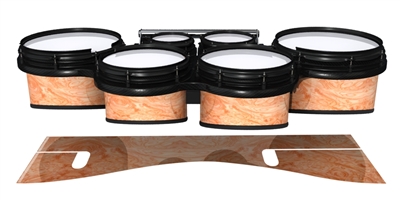 System Blue Professional Series Tenor Drum Slips - Radiant Burl (Neutral)