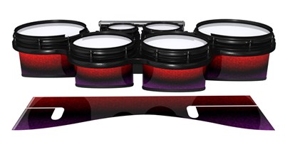 System Blue Professional Series Tenor Drum Slips - Rosso Galaxy Fade (Red) (Purple)