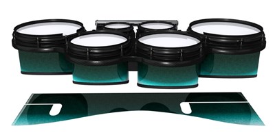 System Blue Professional Series Tenor Drum Slips - Seaside (Aqua) (Green)