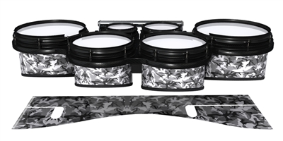 System Blue Professional Series Tenor Drum Slips - Siberian Traditional Camouflage (Neutral)