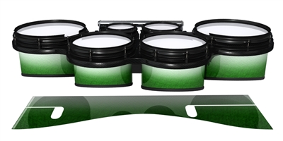 System Blue Professional Series Tenor Drum Slips - Snowy Evergreen (Green)