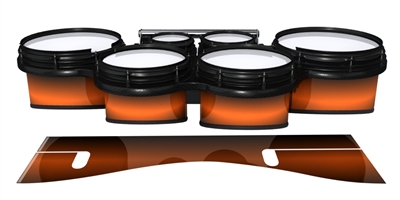 System Blue Professional Series Tenor Drum Slips - Solar Flare (Orange)