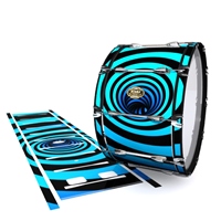 Tama Marching Bass Drum Slip - Blue Vortex Illusion (Themed)