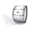 Tama Marching Bass Drum Slip - Chaos Brush Strokes Grey and White (Neutral)