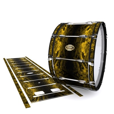 Tama Marching Bass Drum Slip - Desert GEO Marble Fade (Yellow)