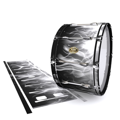 Tama Marching Bass Drum Slip - Grey Flames (Themed)