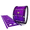 Tama Marching Bass Drum Slip - Lateral Brush Strokes Purple and Black (Purple)