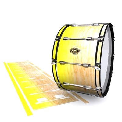 Tama Marching Bass Drum Slip - Maple Woodgrain Yellow Fade (Yellow)