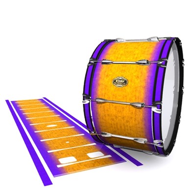 Tama Marching Bass Drum Slip - Purple Canyon Rain (Orange) (Purple)