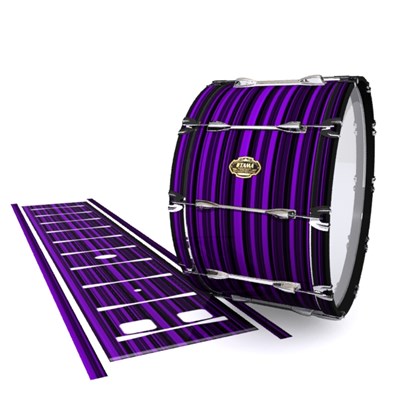 Tama Marching Bass Drum Slip - Purple Horizon Stripes (Purple)