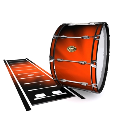 Tama Marching Bass Drum Slip - Red Light Rays (Themed)
