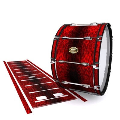 Tama Marching Bass Drum Slip - Rosy Red Rosewood (Red)