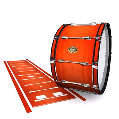Tama Marching Bass Drum Slip - Scarlet Stain (Orange)