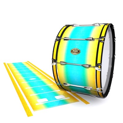 Tama Marching Bass Drum Slip - Set Sail (Aqua) (Yellow)